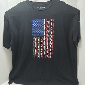 We The People Holsters 3XL T-Shirt American Flag In Guns Black S/S‎ Patriotic